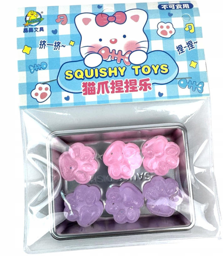 Набор игрушек антистресс Сквиши Таба Мини Лапки 6 шт. (22698) Набор игрушек антистресс Сквиши Таба Мини Лапки 6 шт. (22698)