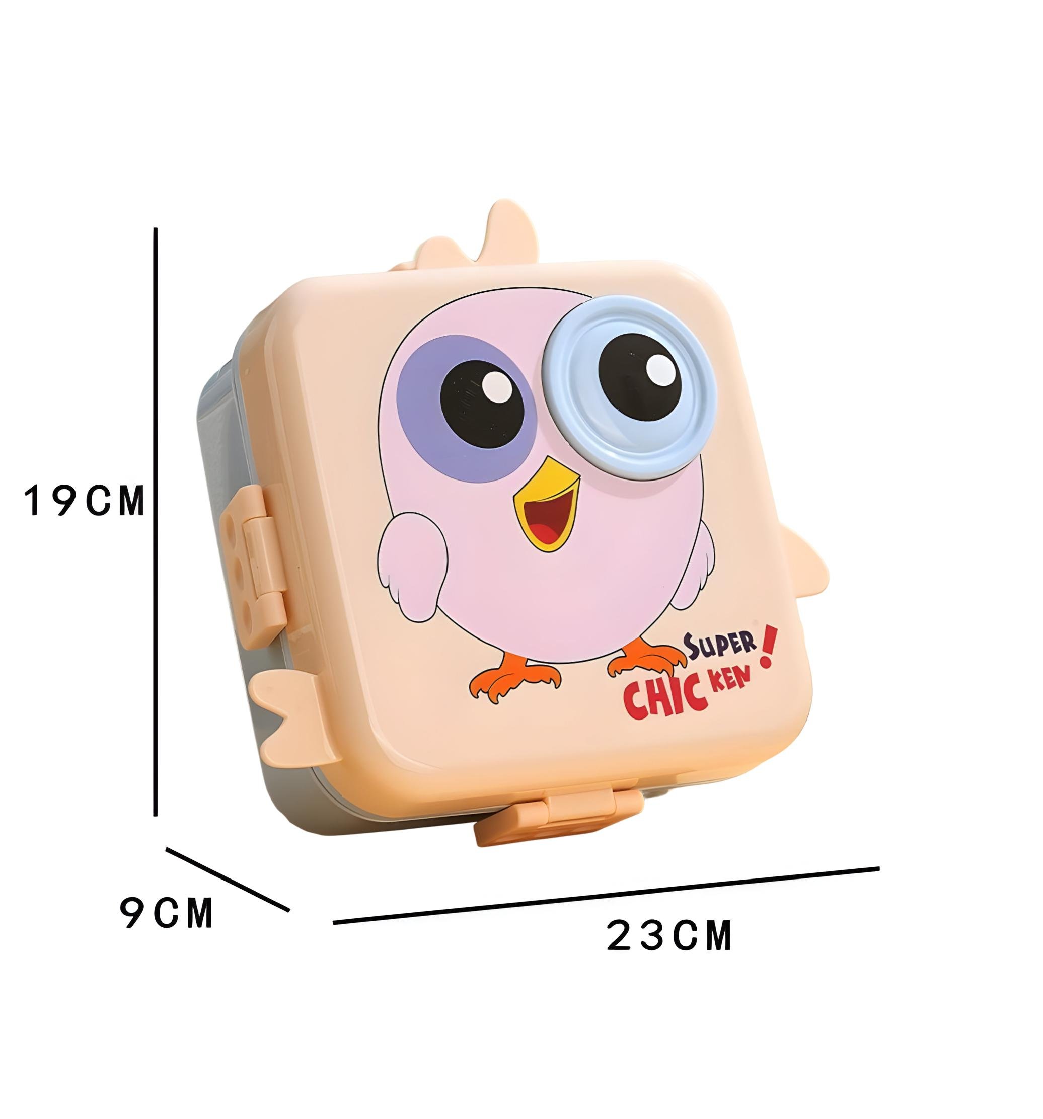 Ланч-бокс Chicken 1590 мл Рожевий (24-316) - фото 2 Ланч-бокс Chicken 1590 мл Рожевий (24-316) - фото 2