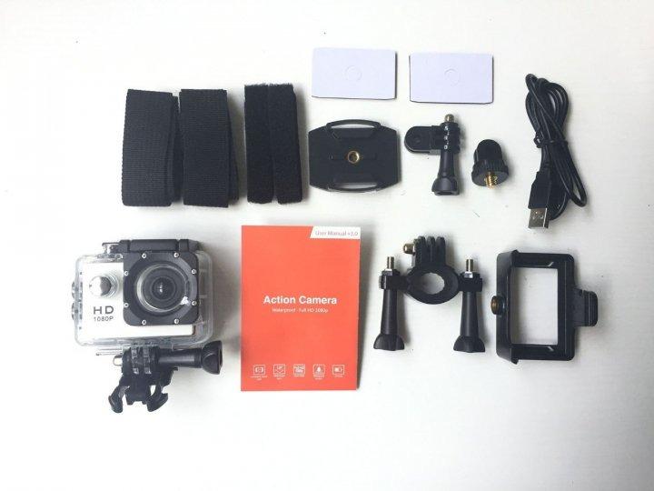 Видеокамера экшн камера Action Camera Cam A-9 Full HD G130 с аквабоксом для подводной съемки Черный (MD12883) - фото 4 Видеокамера экшн камера Action Camera Cam A-9 Full HD G130 с аквабоксом для подводной съемки Черный (MD12883) - фото 4