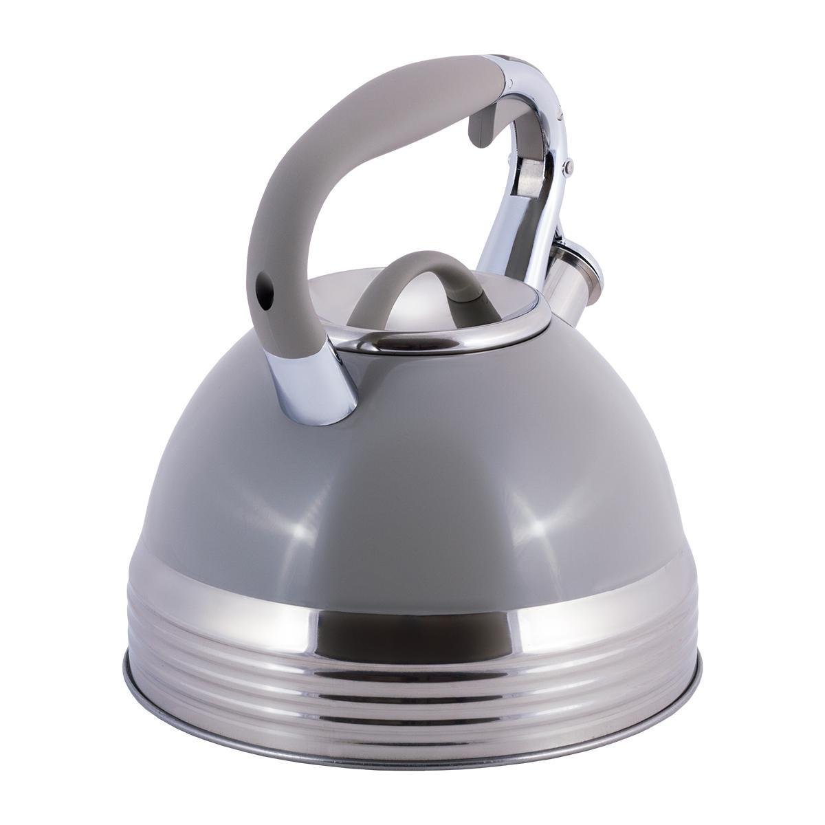 Чайник Kamille со свистком из нержавеющей стали 2,7 л Серый (14880125) - фото 5 Чайник Kamille со свистком из нержавеющей стали 2,7 л Серый (14880125) - фото 5