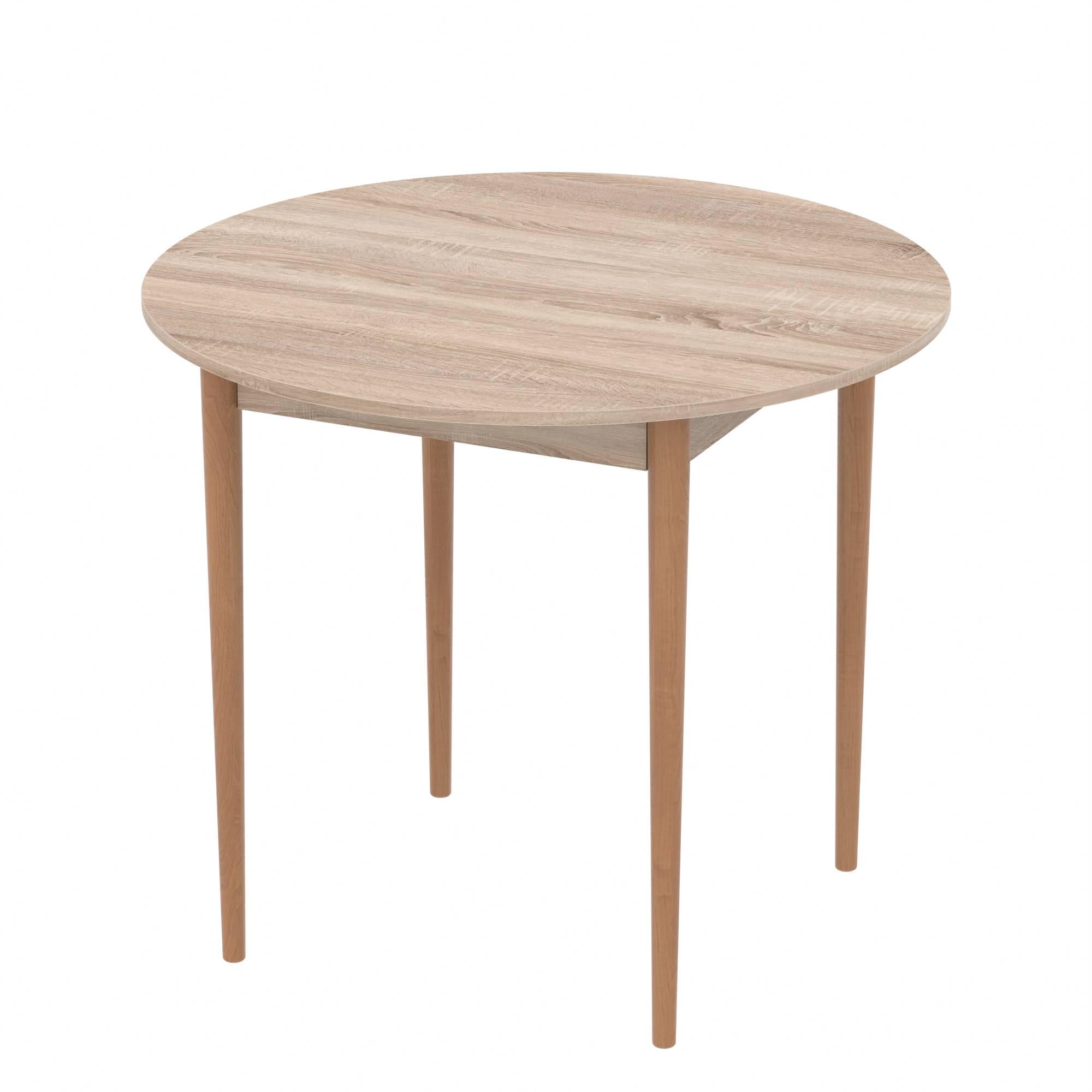 Стіл круглий Неман Деріл Дуб сонома/Лак (558991)