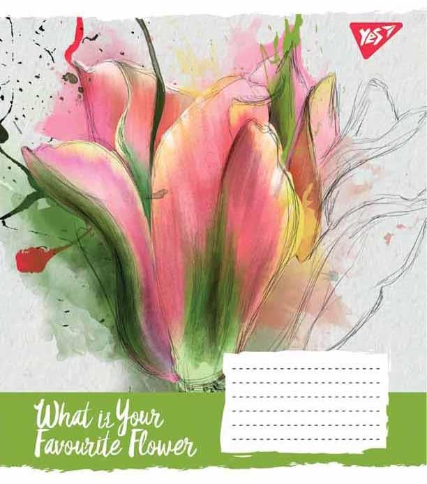 Тетрадь школьная YES FAVORITE FLOWER клетка 18 л. (763696) Тетрадь школьная YES FAVORITE FLOWER клетка 18 л. (763696)