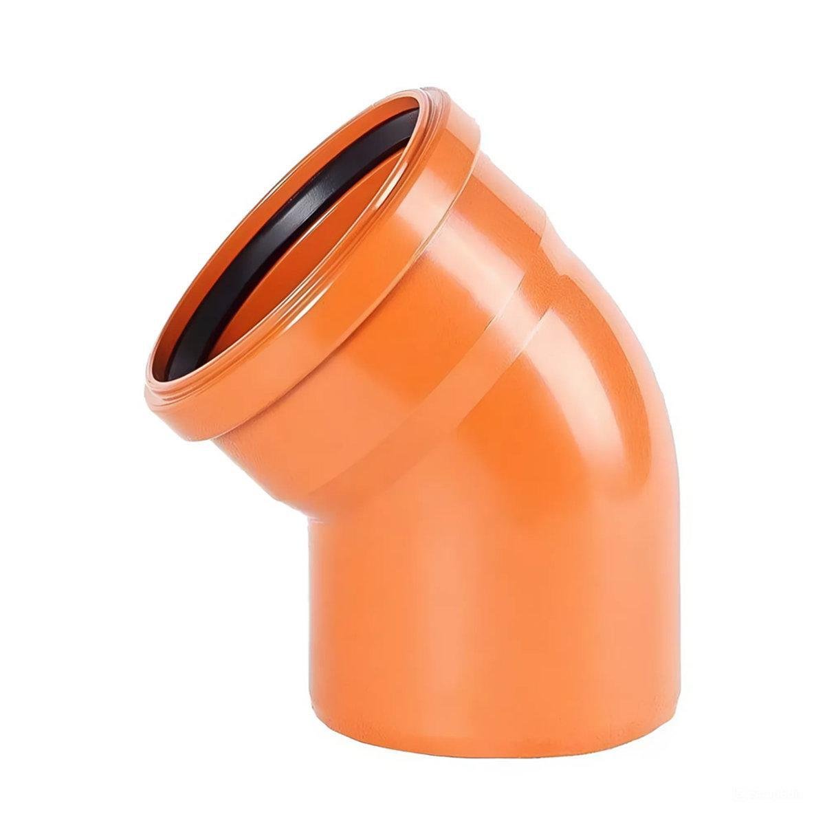 Колено канализационное Magnaplast KG ПВХ 200 мм 45° (23120)