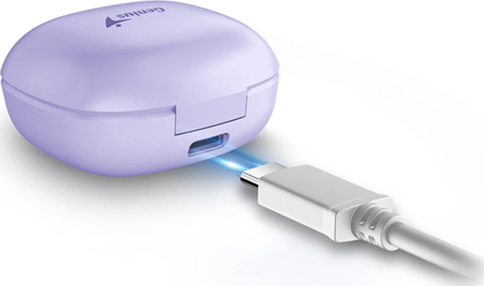 Навушники TWS Genius HS-M905BT Purple (542767) - фото 6 Навушники TWS Genius HS-M905BT Purple (542767) - фото 6