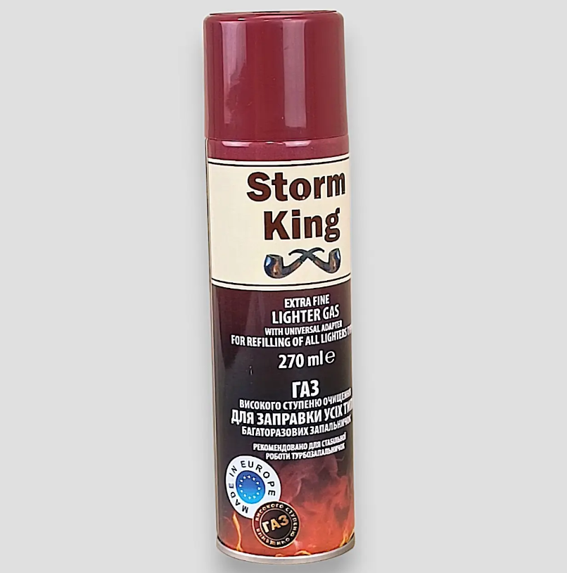 Газ для заправки зажигалок Storm King 270 мл (34312)