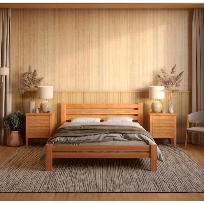 Ліжко двоспальне MebiGrand Прем'єра 160х200 см Вільха (26578725) - фото 2 Ліжко двоспальне MebiGrand Прем'єра 160х200 см Вільха (26578725) - фото 2