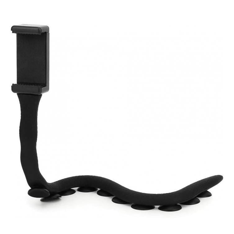 Держатель для телефона Cute Worm Lazy Holder гибкий с присосками Black (11-1-00646)