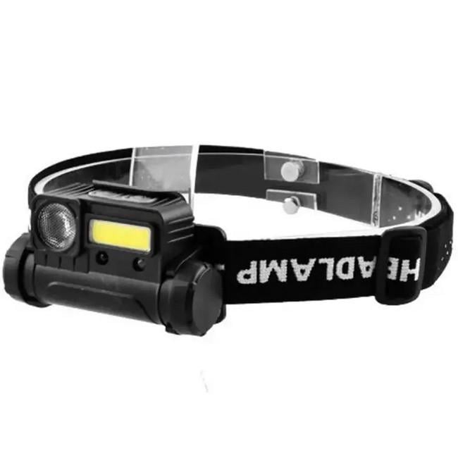 Ліхтар на голову BL-123 COB із USB зарядкою (019320) Ліхтар на голову BL-123 COB із USB зарядкою (019320)