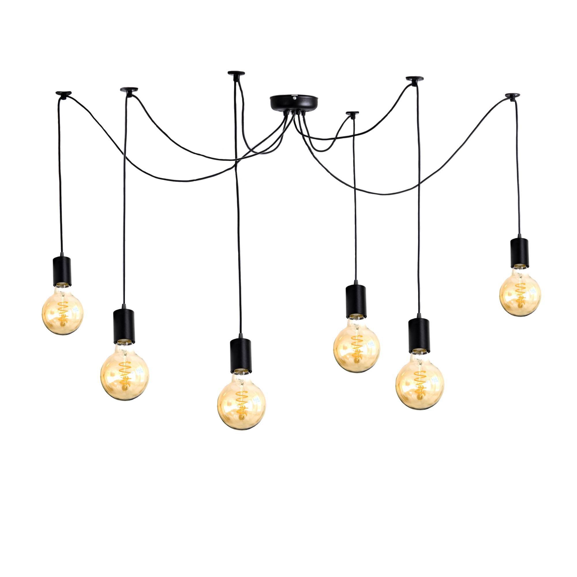 Люстра подвесная Spider-6 Black