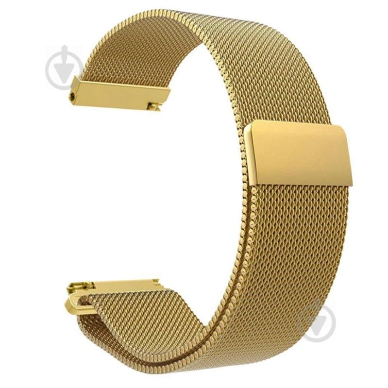 Ремешок стальной BeWatch миланская петля шириной 20 мм Gold (1010228.u)
