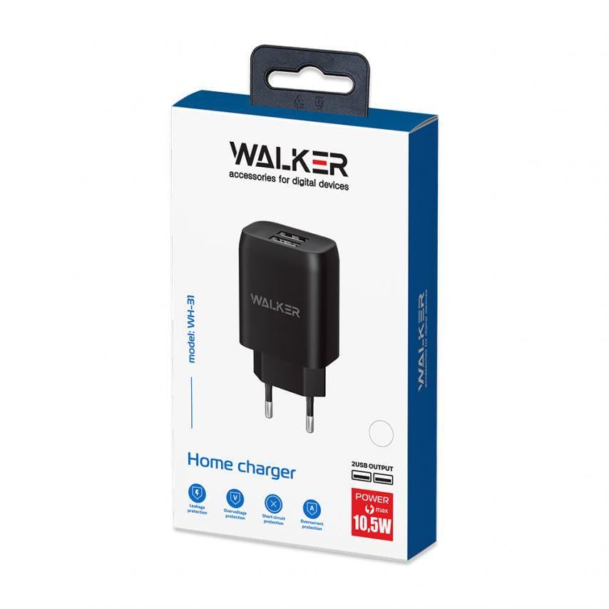 Адаптер Walker WH-31 2USB/2.1A Black - фото 4 Адаптер Walker WH-31 2USB/2.1A Black - фото 4