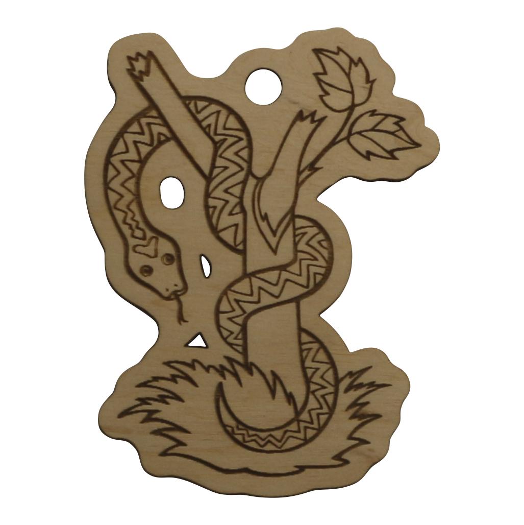 Игрушка на елку Змея из фанеры с гравировкой (01012180)