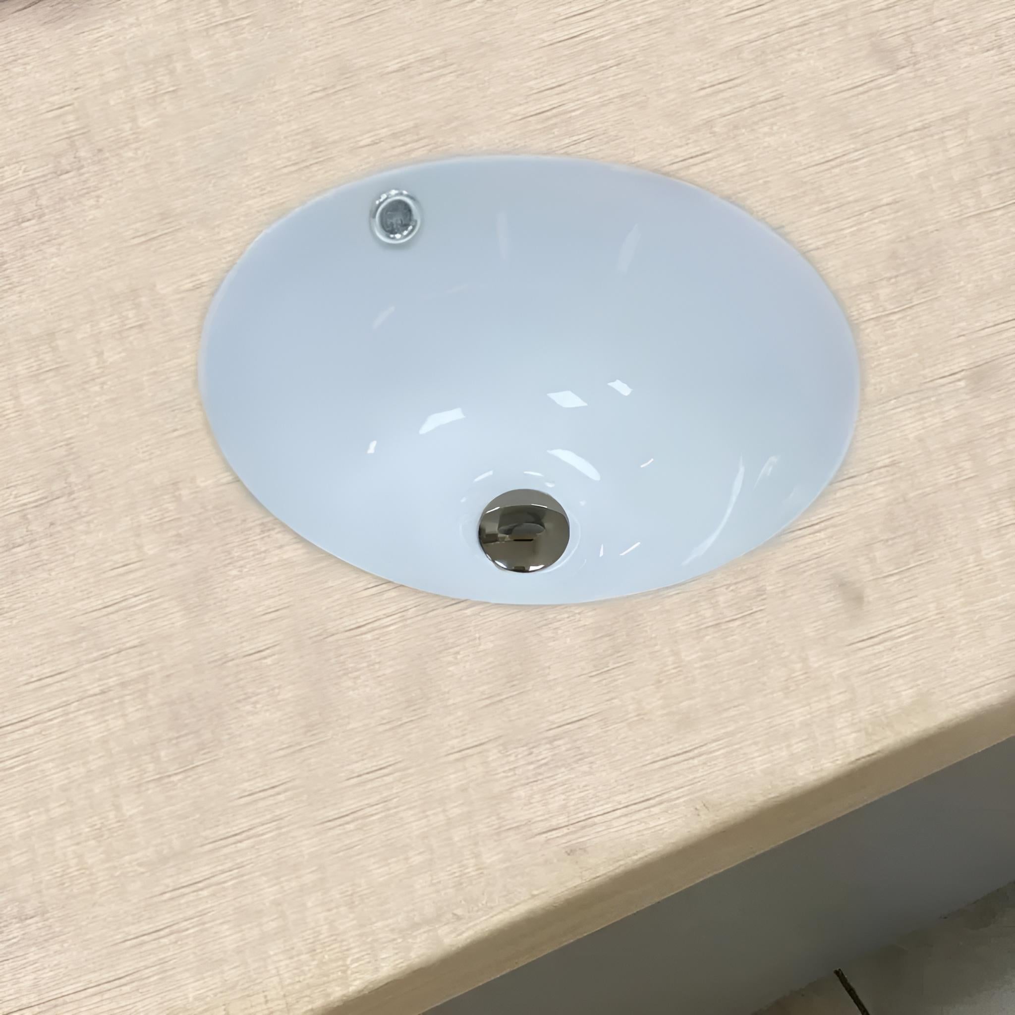 Умивальник врізний VBI Marzano 350x350 круглий, білий (VBI-018061)