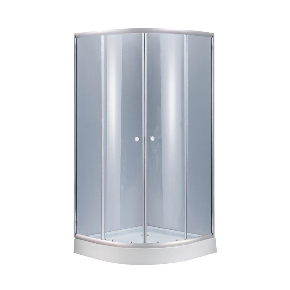 Душевая кабина Lidz Latwa SC80x80.SAT.LOW.GR стекло тонированное 4 мм (SD00039844)