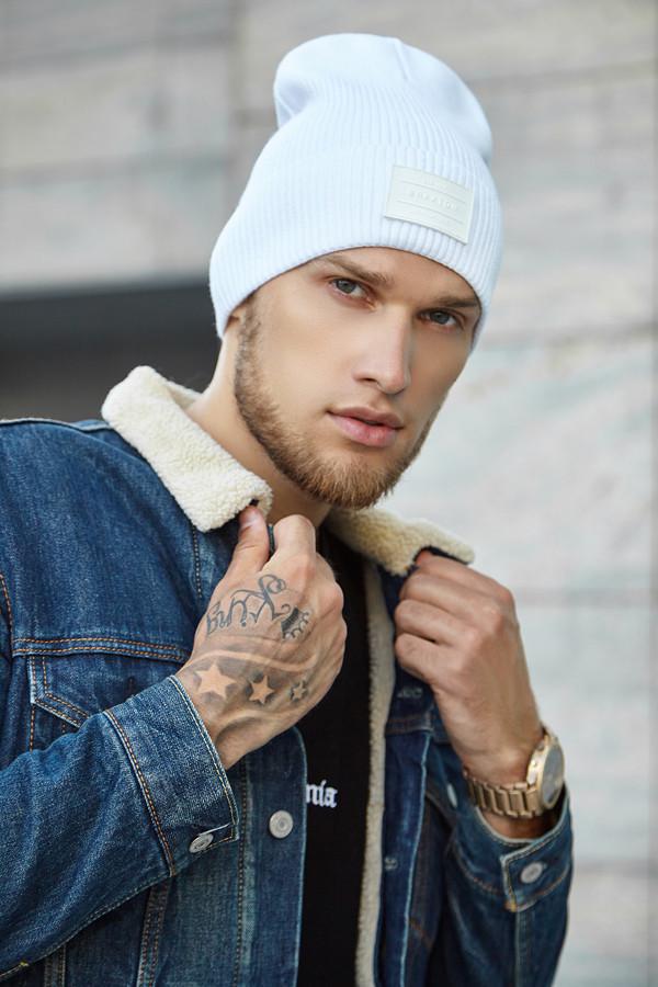 Шапка мужская Braxton Алекс Белый (5133)