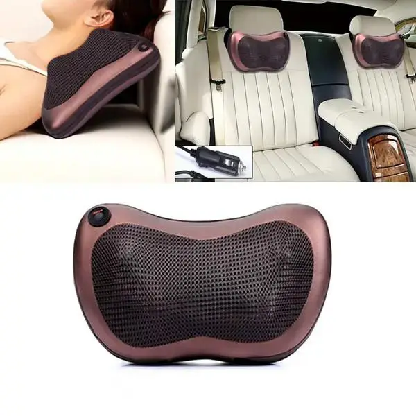 Подушка массажная Massage pillow CHM-8028 для спины и шеи 8 роликов (1978099957) - фото 2