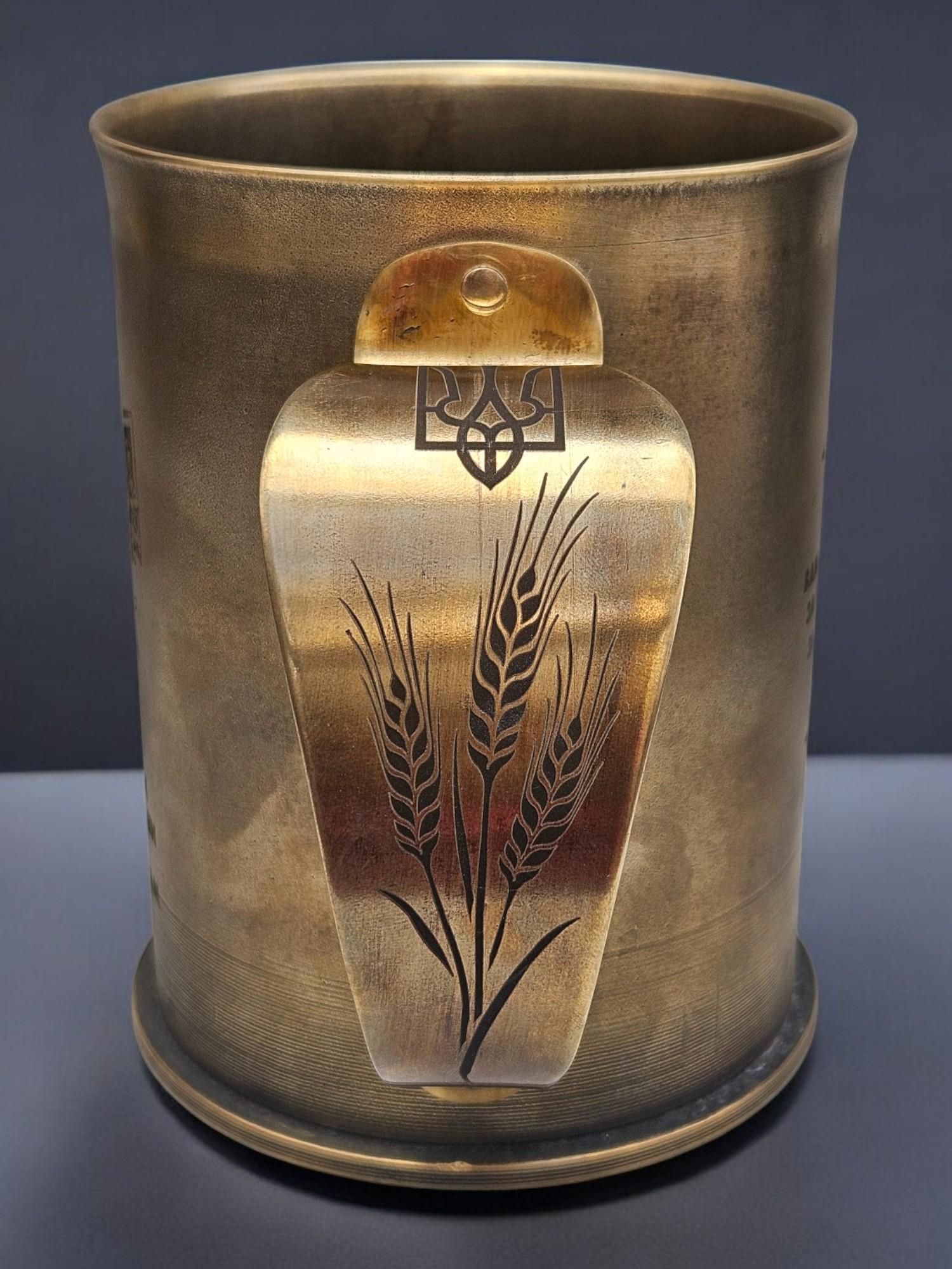 Чашка сувенир с гильзы латунь 1 л - фото 3 Чашка сувенир с гильзы латунь 1 л - фото 3