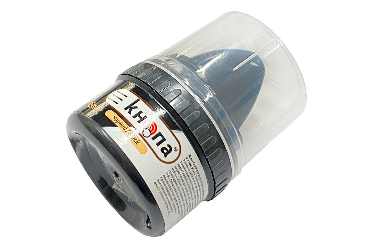 Крем для взуття Кнопка 55 мл з губкою Чорний (Р-1031)