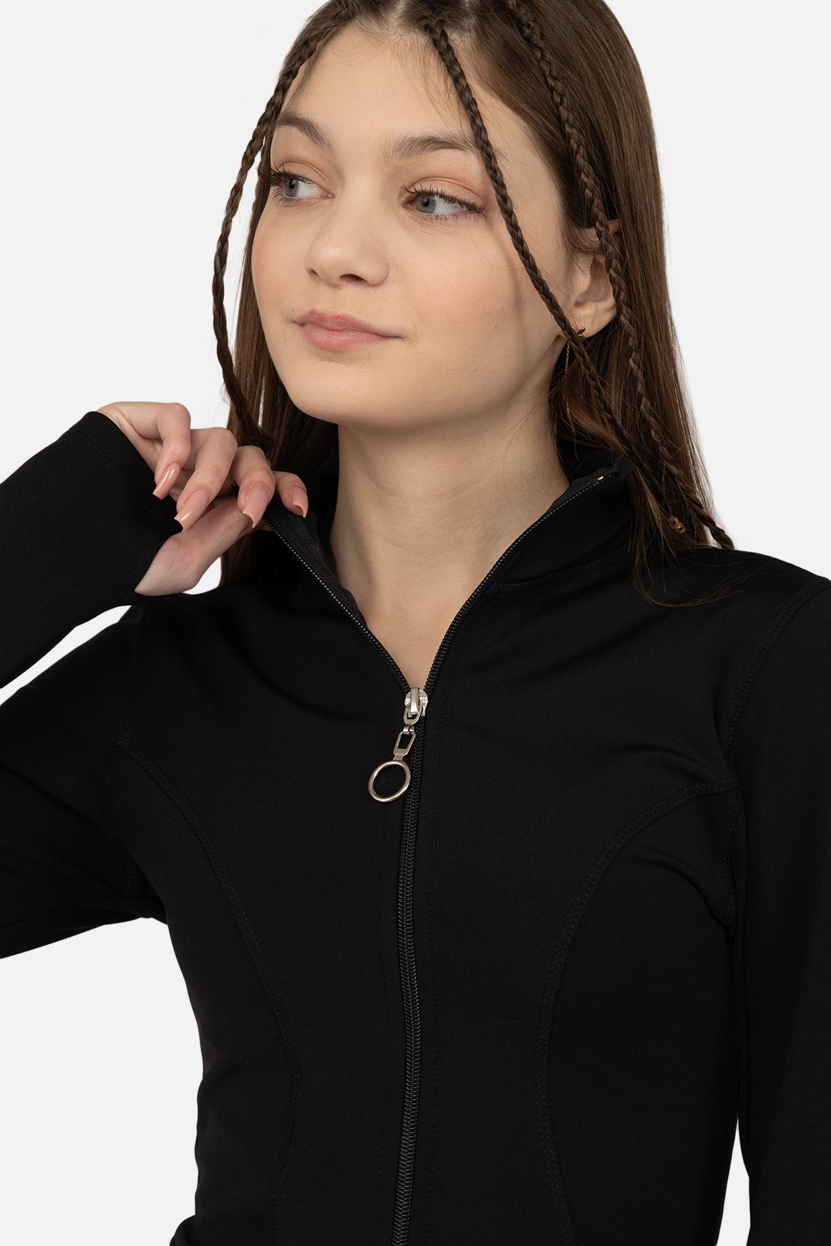 Кофта жіноча ЦБ-00269364 р. 48 Чорний (SKT001043201) - фото 3 Кофта жіноча ЦБ-00269364 р. 48 Чорний (SKT001043201) - фото 3