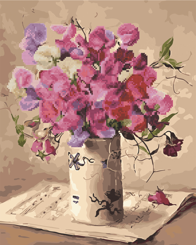 Алмазная мозаика и картина по номерам Brushme Букет в белой вазе 40х50 см (GZS1104) Алмазная мозаика и картина по номерам Brushme Букет в белой вазе 40х50 см (GZS1104)