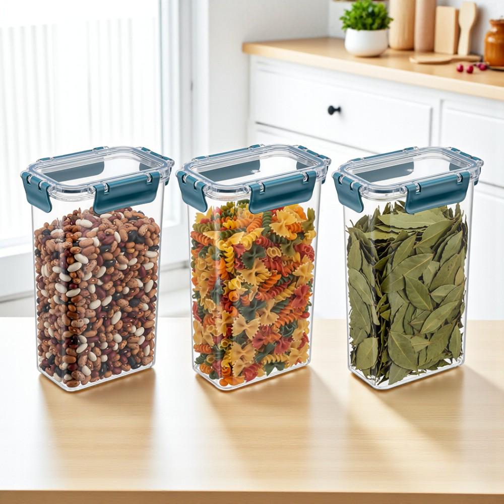 Набор для хранения продуктов 1,6 л 3 шт. Прозрачный (29860850) - фото 7 Набор для хранения продуктов 1,6 л 3 шт. Прозрачный (29860850) - фото 7