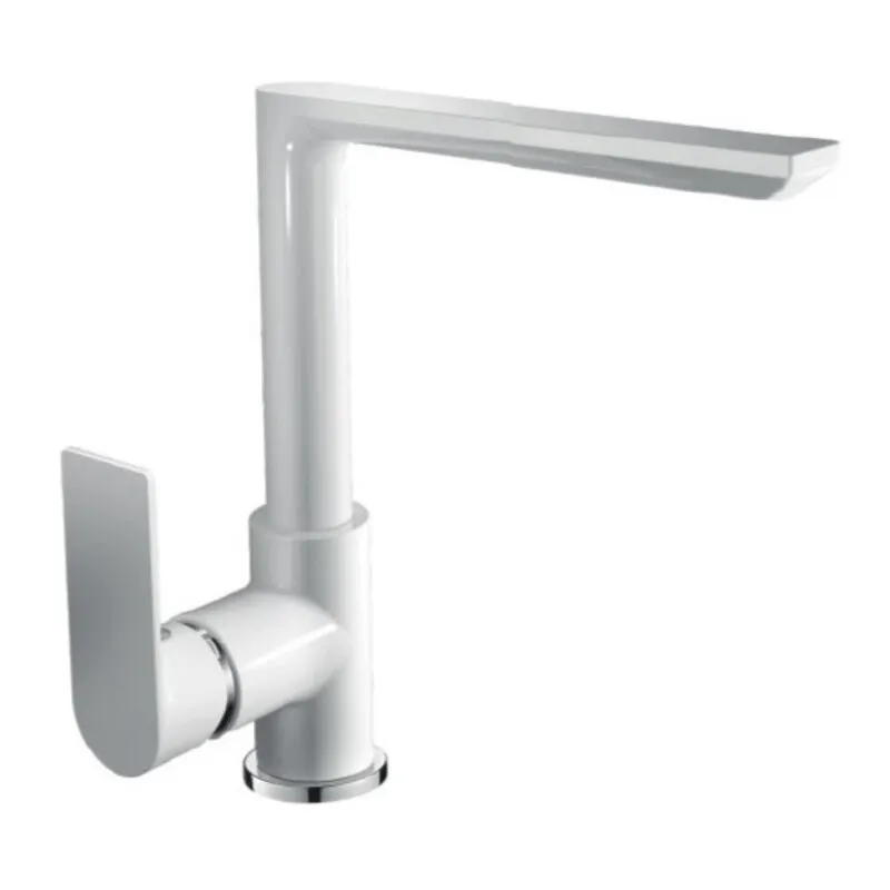 Смеситель для кухни Haiba ALEX 018 White/Chrome (HB9569)