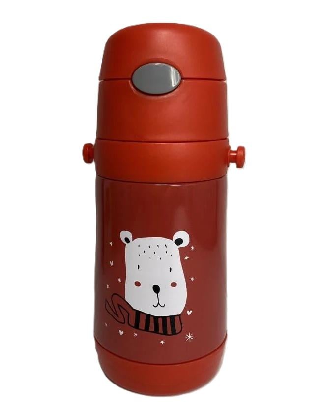 Термос дитячий з трубочкою з нержавіючої сталі для дітей 350 мл Red Термос дитячий з трубочкою з нержавіючої сталі для дітей 350 мл Red