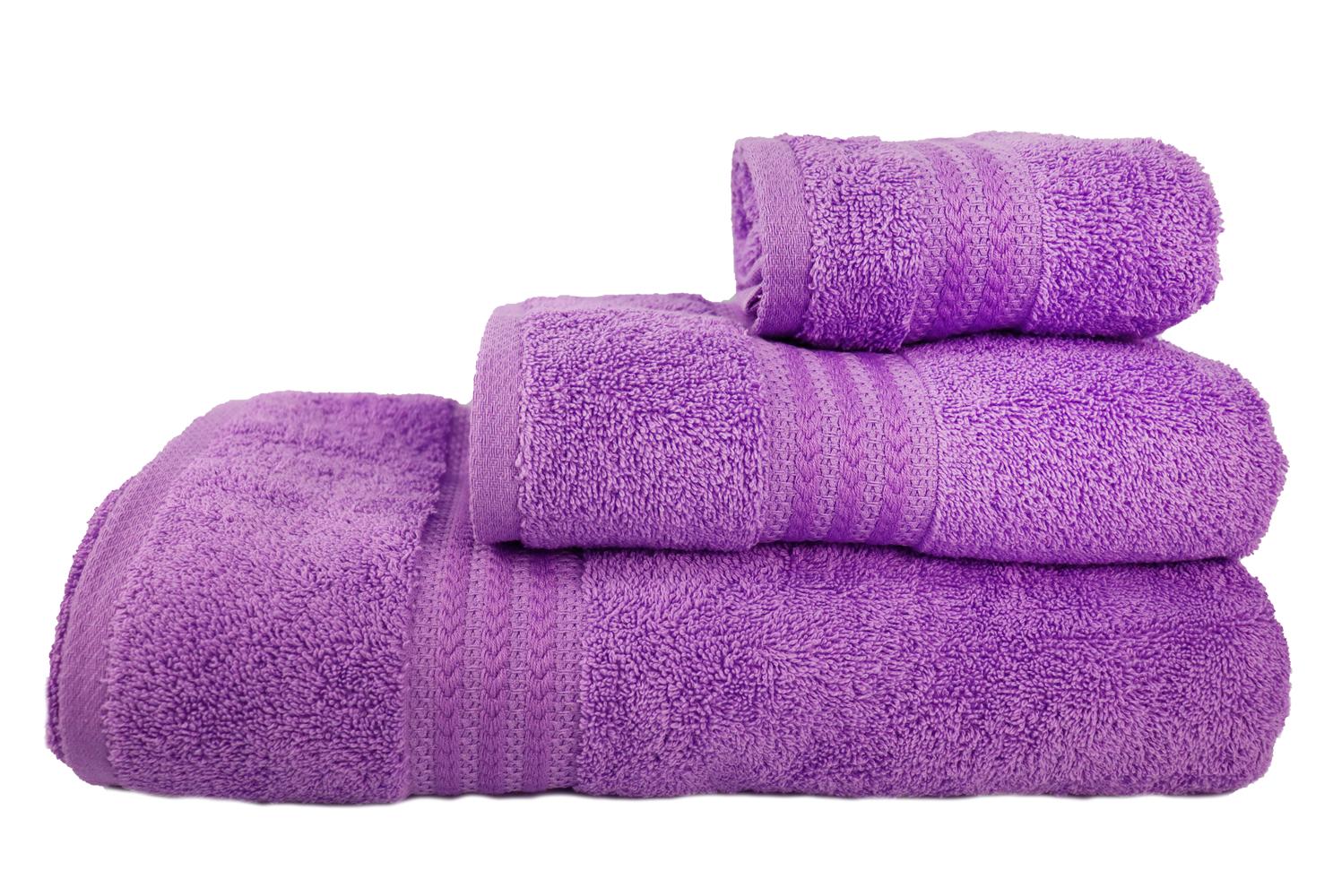 Набір рушників Rainbow Lila 3 шт. 500г/м2 Фіолетовий - фото 6