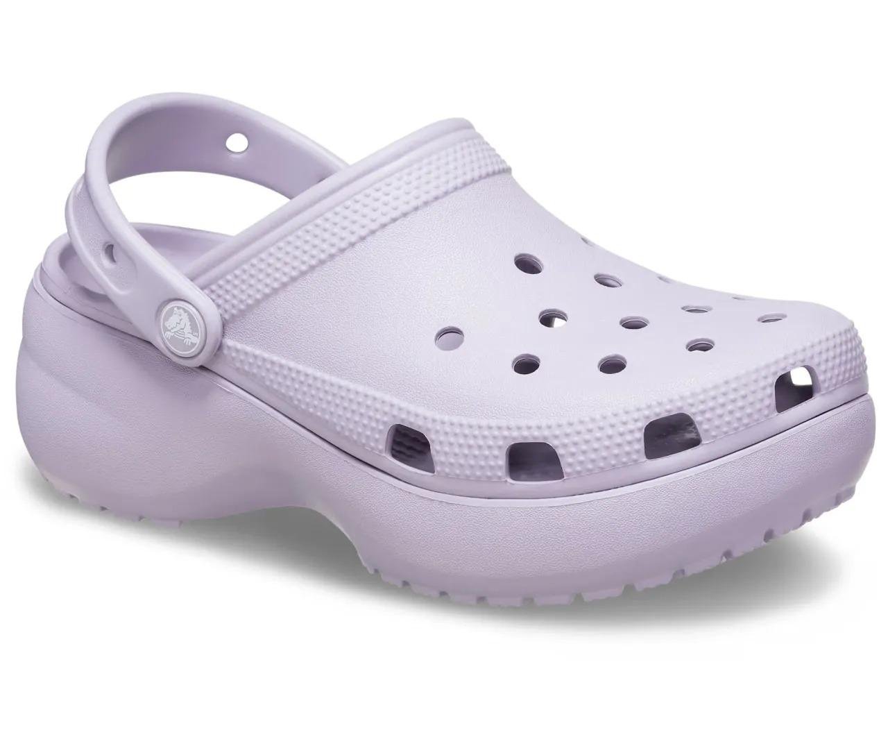 Кроксы женские Crocs Classic Platform Clog W7 р. 37 38-23 см Mauve Mist (206750) - фото 2