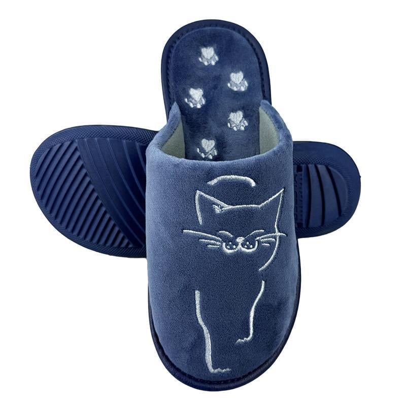 Комнатные тапочки женские велюровые 89-23-1p. 41 26-26,5 см Синий