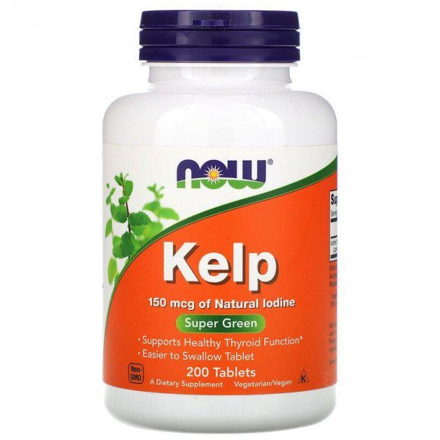 Ламинария Now Foods Kelp 150 мкг 200 табл. (CO003510)’