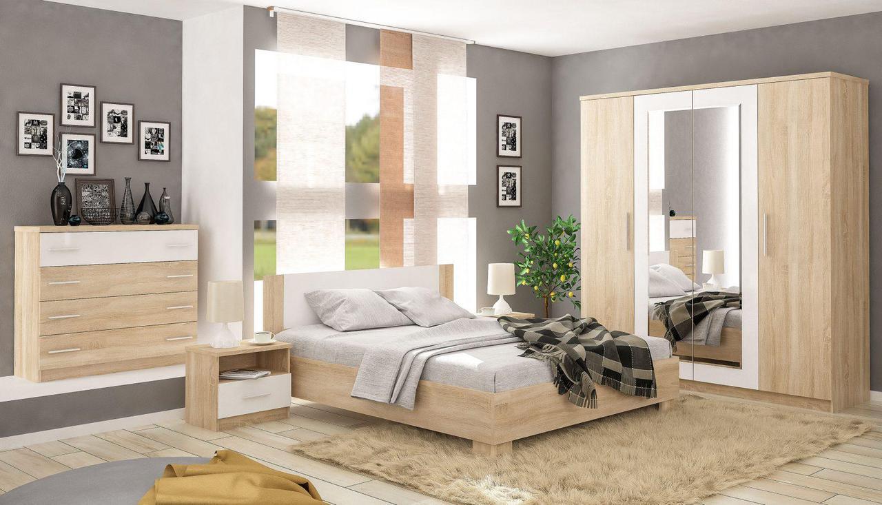 Тумба прикроватная Мебель-сервис Markos 2 шт. 510x372x456 мм Дуб самоа/Белый (27363082) - фото 2 Тумба прикроватная Мебель-сервис Markos 2 шт. 510x372x456 мм Дуб самоа/Белый (27363082) - фото 2