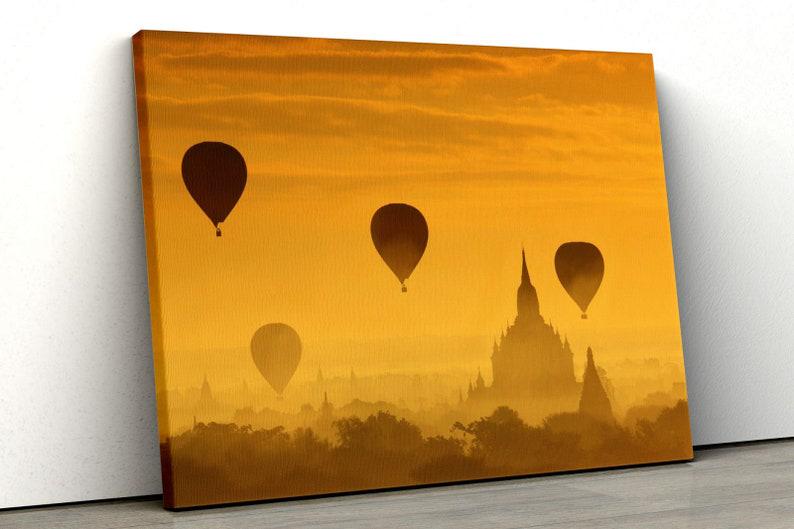 Картина на холсте KIL Art Шары над Мьянмой 51x34 см (294)
