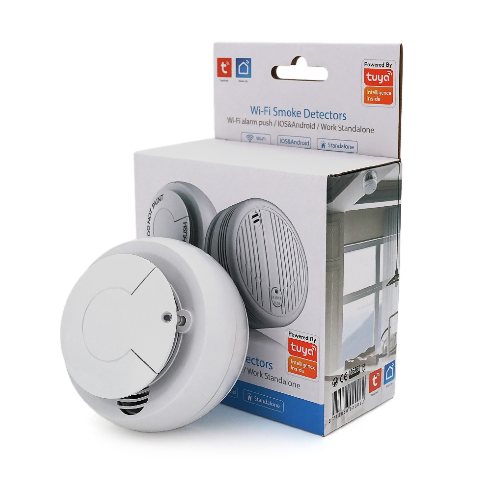Датчик диму з сиреною Yoso Dsmoke WIFI-03 2в1 автономний WiFi комбінований (CR123A)