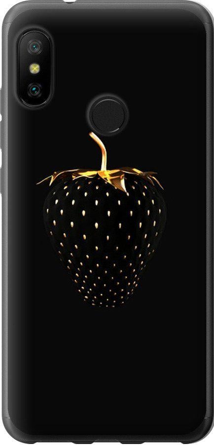 Чехол на Xiaomi Mi A2 Lite Черная клубника (3585u-1522-42517)