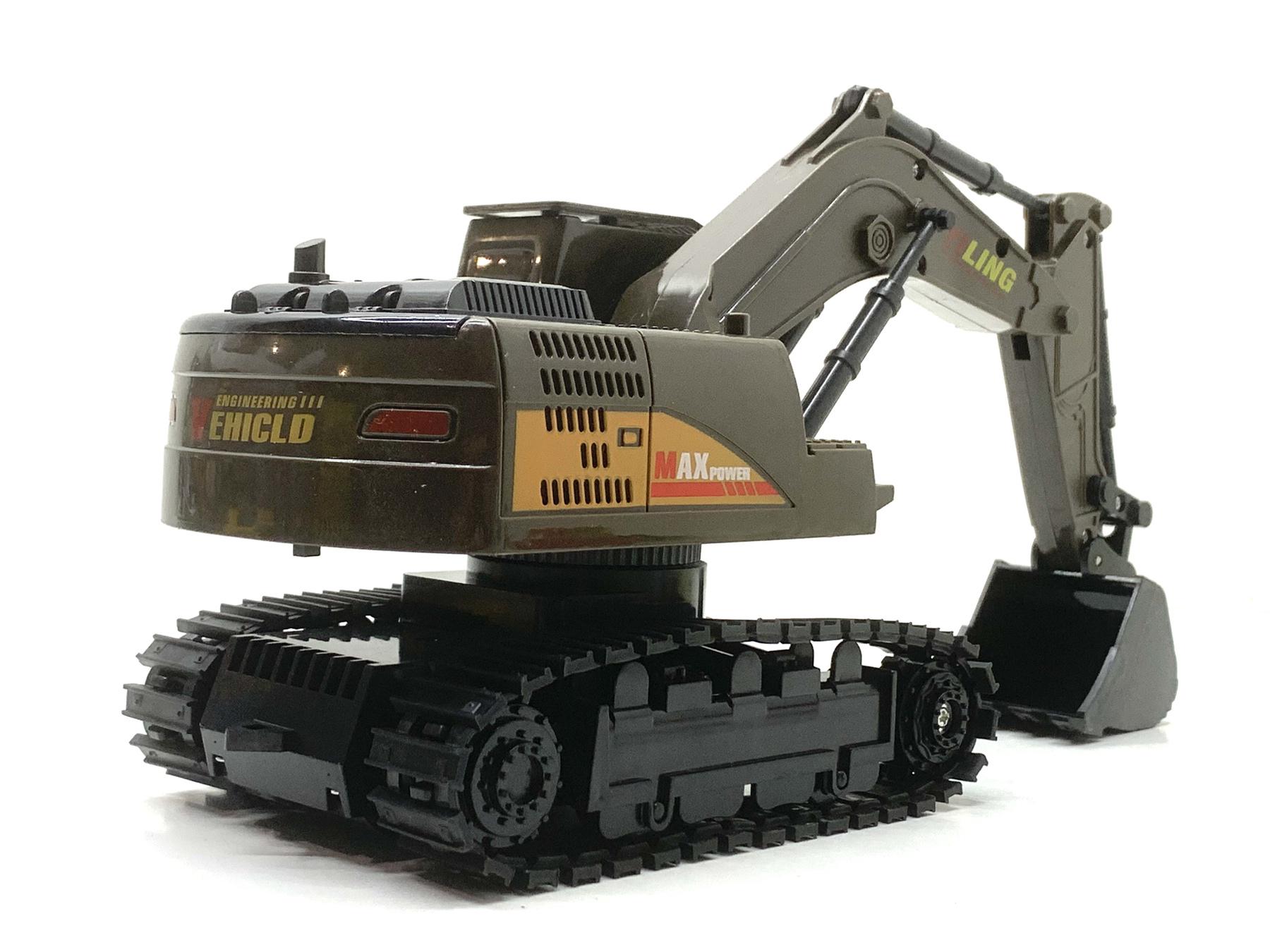 Екскаватор гусеничний A-Toys на радіокеруванні з рухомим ковшем 26 см Чорний (163-E8216A) - фото 3 Екскаватор гусеничний A-Toys на радіокеруванні з рухомим ковшем 26 см Чорний (163-E8216A) - фото 3