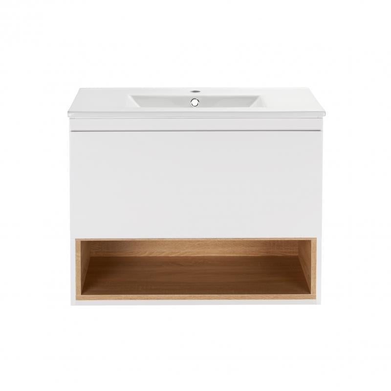 Тумба подвесная с умывальником Qtap Robin QT1372TPВ7001WWO (363679)