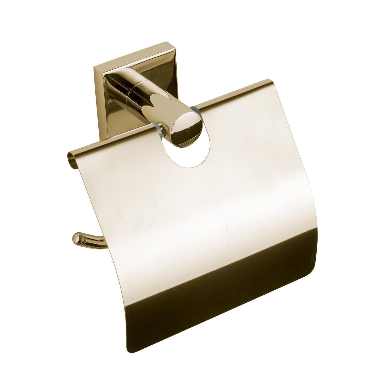 Держатель для туалетной бумаги с крышкой VBI SATURN Gold (2810366257)
