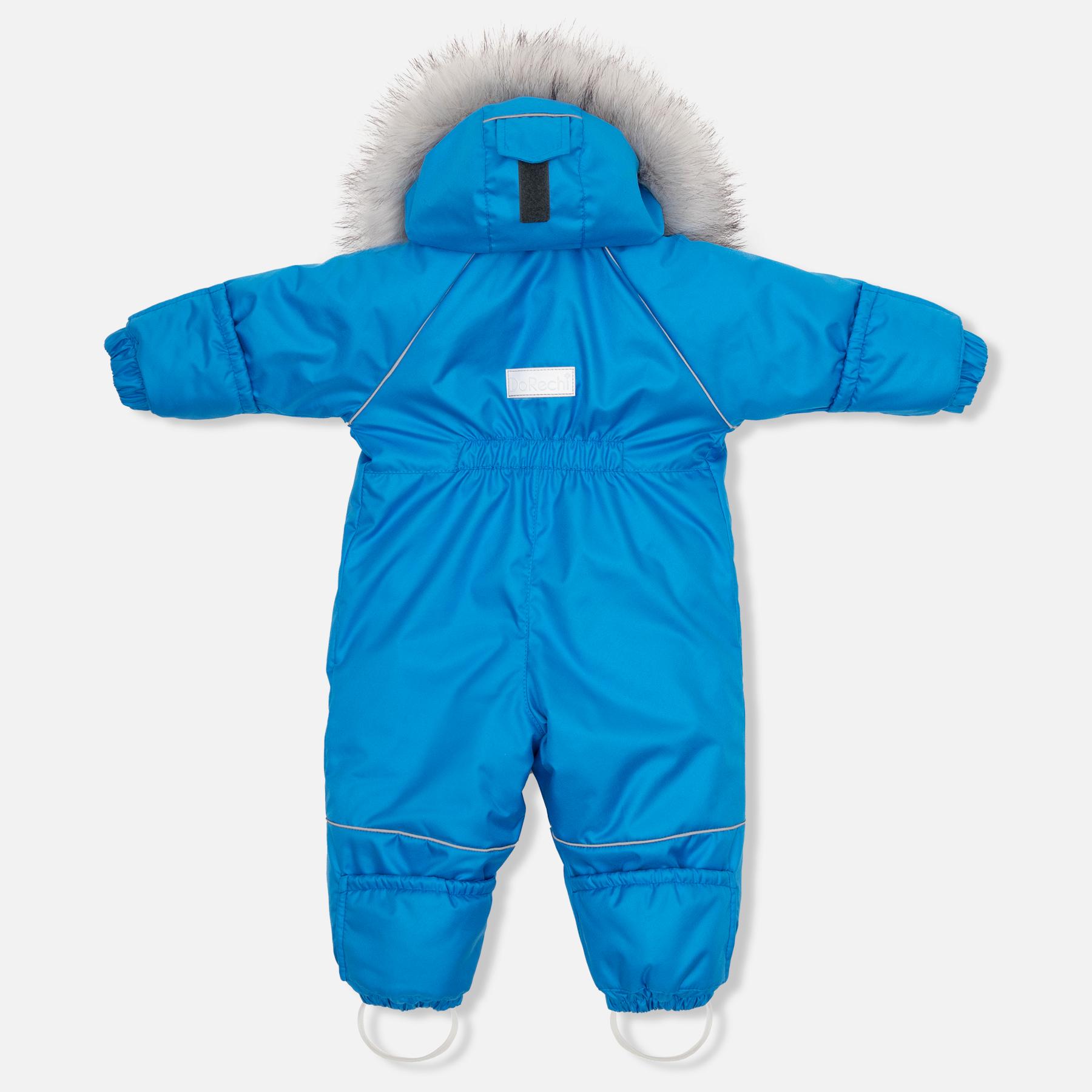 Дитячий зимовий комбінезон з капюшоном DoRechi Аполло з хутром 92-98 см Блакитний (21511) - фото 3