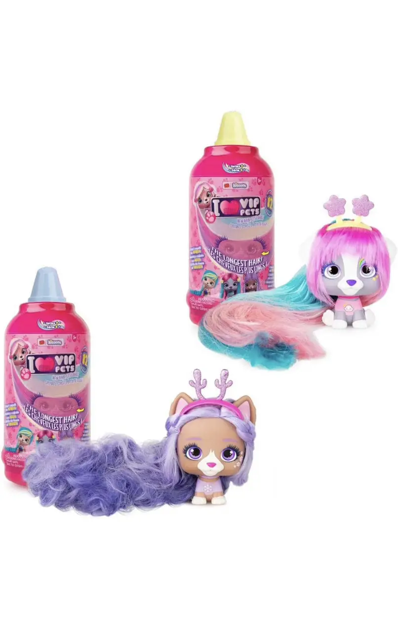 Домашній улюбленець IMC Toys VIP Pets Surprise Hair Reveal Doll Series 1 Mousse Bottle (44532) - фото 4