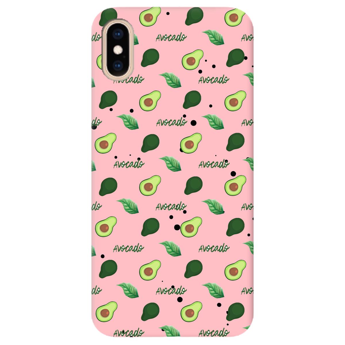 Силиконовый чехол Zorrov для Apple iPhone XS Max - Avocado (11180070247111534)