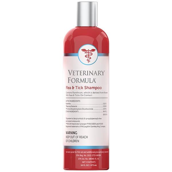 Шампунь для собак и котов Veterinary Formula Advanced Flea&Tick Shampoo от блох и клещей 473 мл (1660)