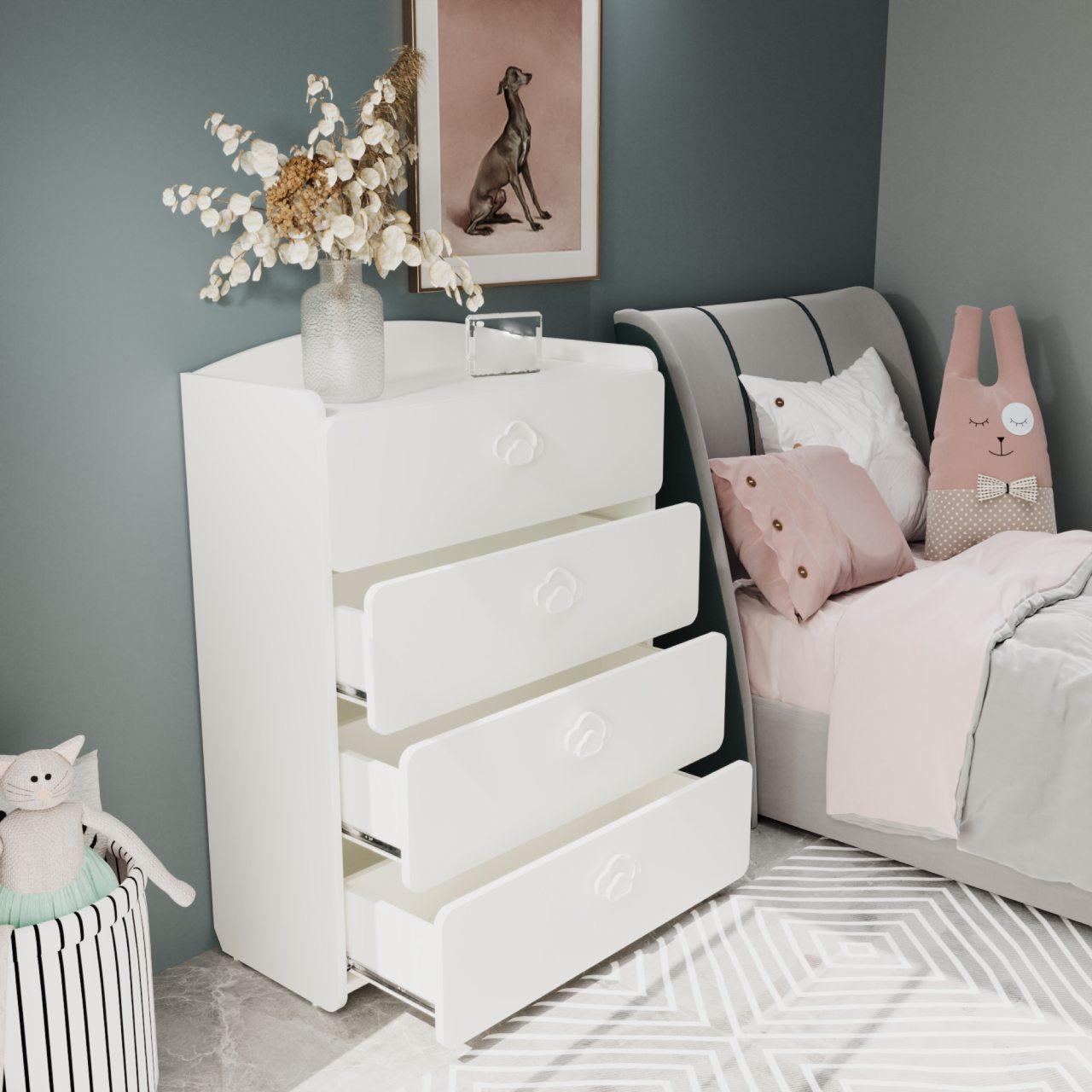 Комод Win Мебель Sunshine МДФ RAL 9003 матовый белый (27766433) - фото 2