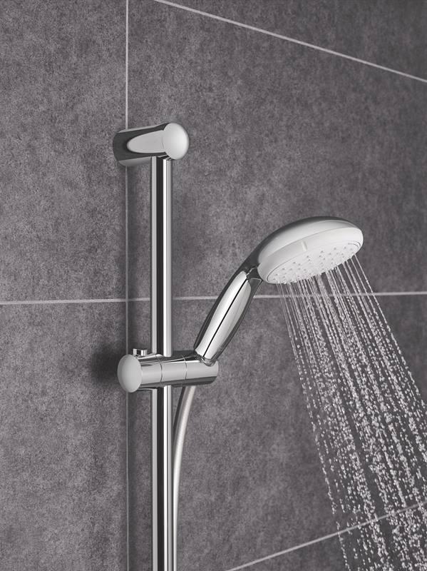 Душевой комплект Grohe Tempesta 100 27926001 со штангой Хром (112054) - фото 3