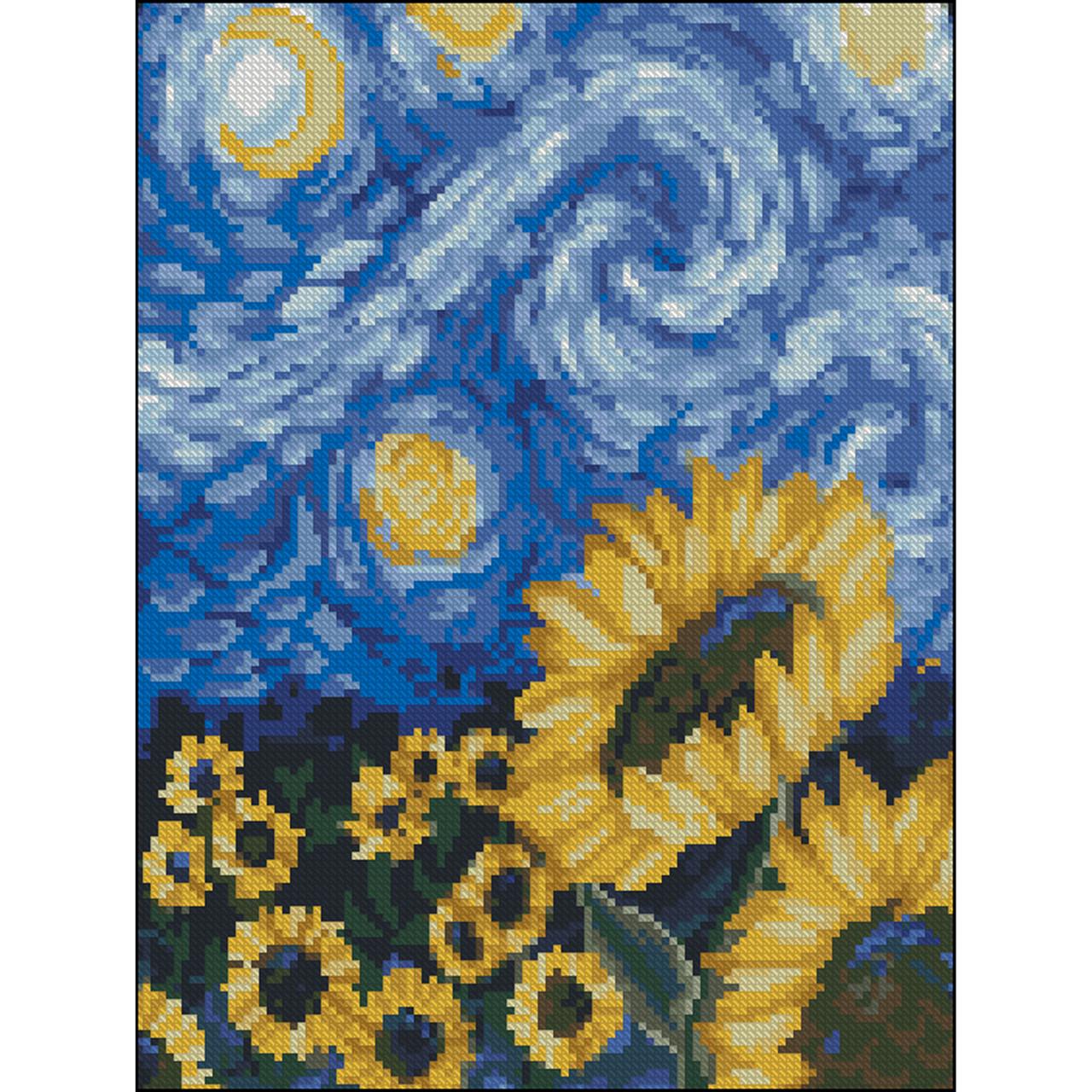 Алмазная мозаика Strateg Подсолнечники без подрамника 30х40 см (ZAV3040-2)