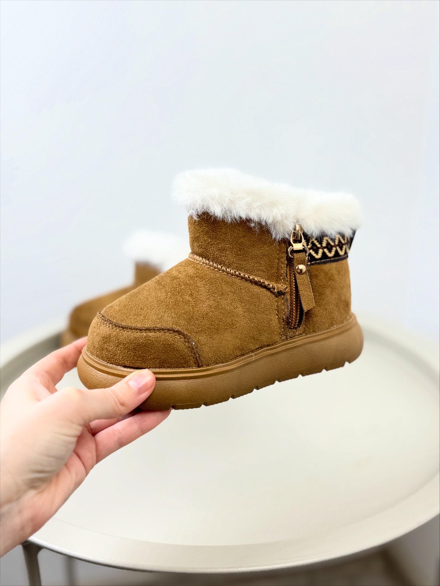 Ботинки детские зимние 1670 р. 29 Бежевый (30584178) - фото 3