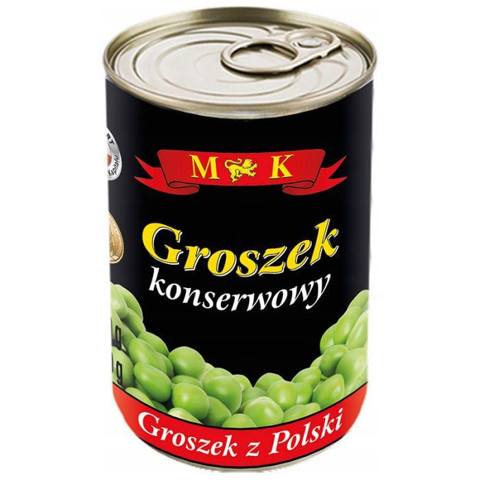 Горошок зелений M&K Groszek konserwowy 400 г (13895034)
