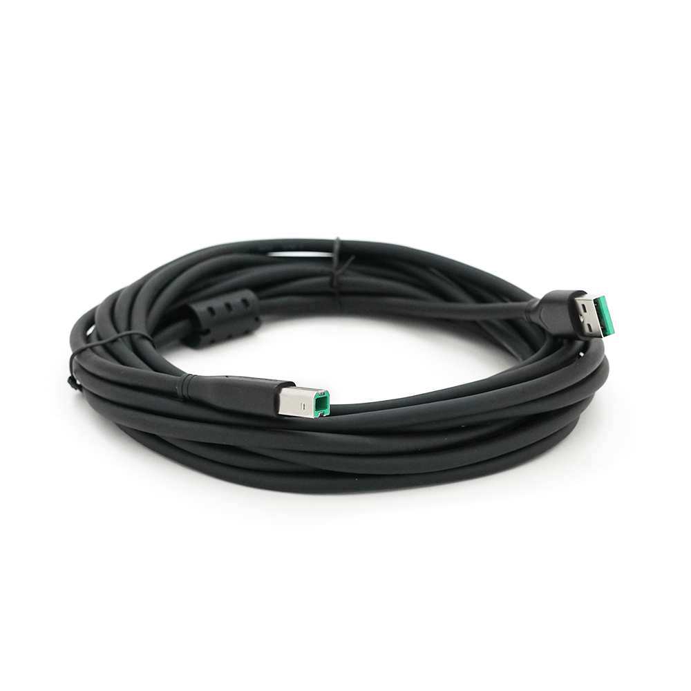 Кабель USB 2,0 Veggieg AM/BM із феритом для довгих дистанцій 5 м Чорний (YUT_V10975) Кабель USB 2,0 Veggieg AM/BM із феритом для довгих дистанцій 5 м Чорний (YUT_V10975)