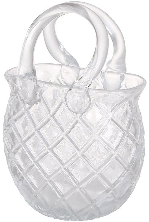 Ваза стеклянная Сумочка Дамская 18х11х24 см
