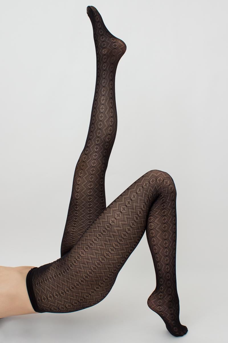 Колготки жіночі Giulia TISSUE фантазійні 20 р. 2 Black (4823116911468)